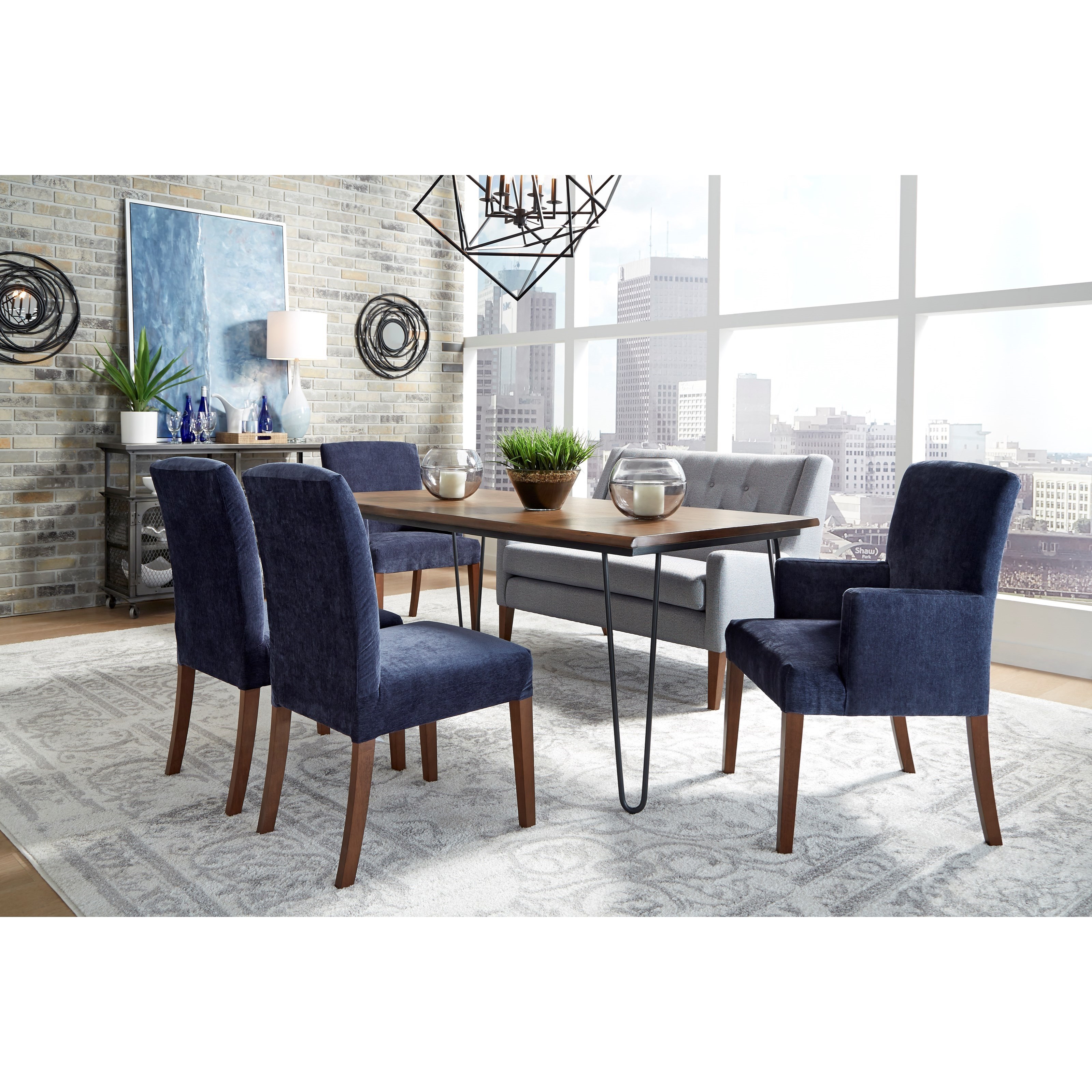 Best Home Furnishings Myer 9780DW/2 21572C Myer Upholstered Dining